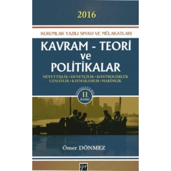 Kavram Teori ve Politikalar - 2016 Kurumlar Yazılı Sınavı ve Mülakatları