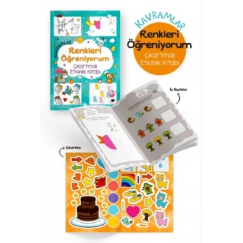 Kavramlar – Renkleri Öğreniyorum – Çıkartmalı Etkinlik Kitabı