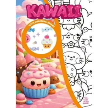 Kawaii ;Çıkartmalı Boyama Kitabı