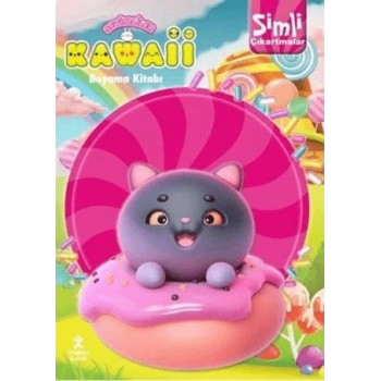 Kawaii Simli Çıkartmalı Boyama Kitabı