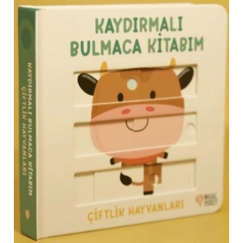 Kaydırmal Bulmaca Kitabım - Çiftlik Hayvanları