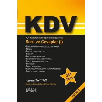 KDV Soru ve Cevaplar (I)