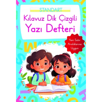 Kılavuz Dik Çizgili Yazı Defteri Küçük Boy - Mavi