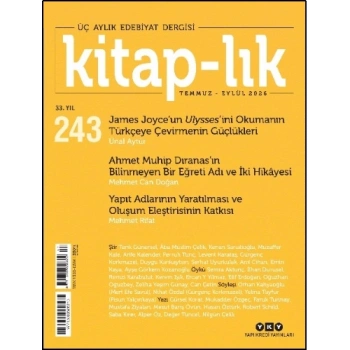 Kitap–lık 243 / Temmuz – Eylül 2026 Ulysses’i Anlamak