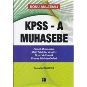 Konu Anlatımlı KPPS-A Muhasebe