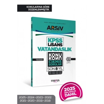 KPSS Lisans Vatandaşlık Konu Konu Çıkmış Sorular Son 8 Yıl Çıkmış Sorular (2025 Dahil)