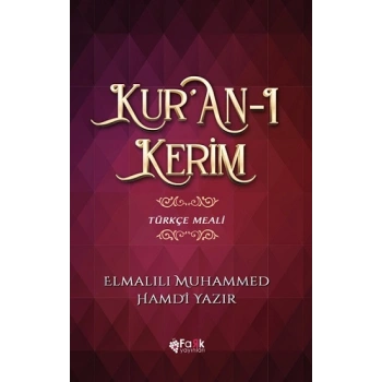 Kuran-ı Kerim Türkçe Meali