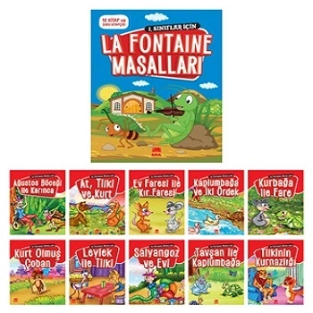La Fontaine Masalları (10 Kitap+Soru Kitapçığı)
