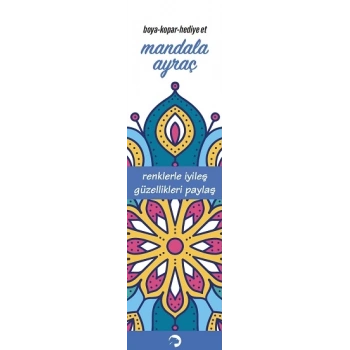 Mandala Ayraç Mavi