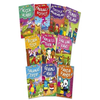 Mini Masallar 1  Set - (10 Kitap)