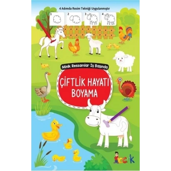 Minik Ressam İş Başında - Çiftlik Hayatı Boyama