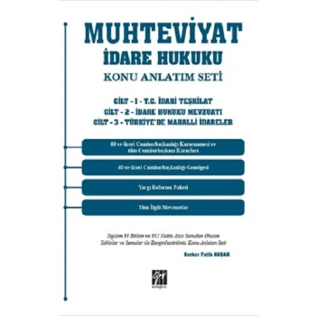 Muhteviyat İdare Hukuku Konu Anlatım Seti (3 Cilt Takım)