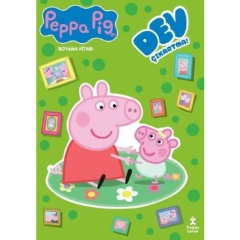Peppa Pig - Dev Çıkartmalı Boyama Kitabı