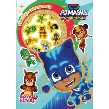 Pjmasks Power Heroes - Star Simli Çıkartmalı Boyama Kitabı