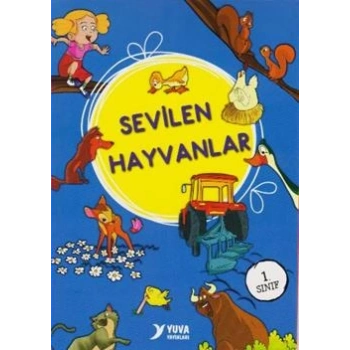 Sevilen Hayvanlar Serisi Düz Yazılı 1. Sınıf (10 Kitap Set)