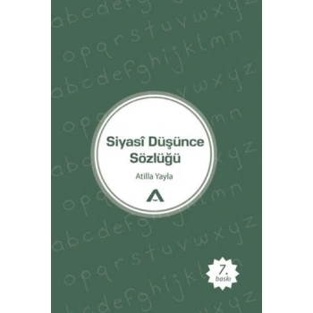 Siyasi Düşünce Sözlüğü