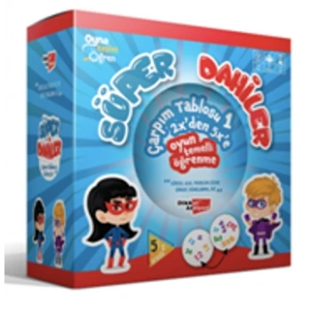 Süper Dahiler Çarpım Tablosu 1  (2x’den 5x’e)