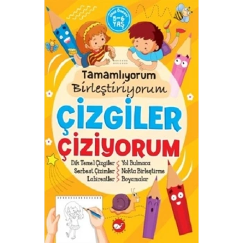 Tamamlıyorum Birleştiriyorum - Çizgiler Çiziyorum