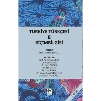 Türkiye Türkçesi 2 Biçimbilgisi