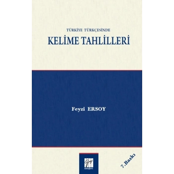 Türkiye Türkçesinde Kelime Tahlilleri