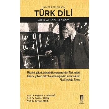 Üniversiteler İçin Türk Dili Yazılı ve Sözlü Anlatım