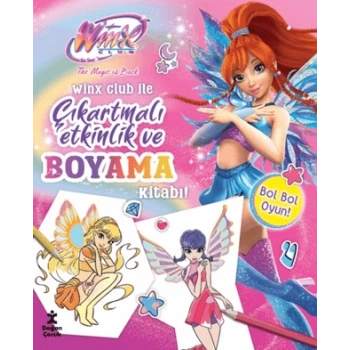 Winx Club ile Çıkartmalı Etkinlik ve Boyama Kitabı  (Ciltli)
