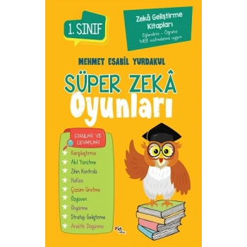 Zeka Geliştirme Kitapları  Süper Zeka Oyunları 1.Sınıf