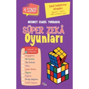 Zeka Geliştirme Kitapları Süper Zeka Oyunları 4.Sınıf