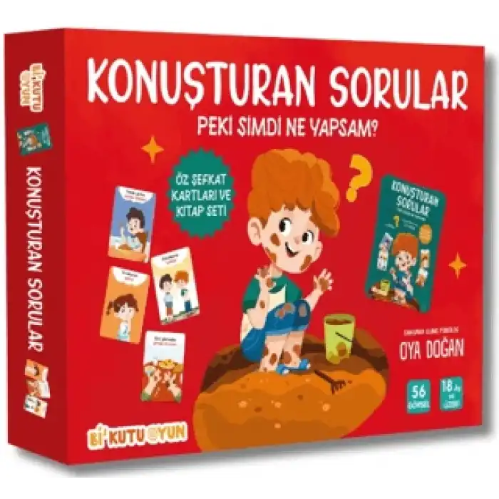 Konuşturan Sorular - Peki Şimdi Ne Yapsam? (Öz Şefkat Kartları ve Kitap Seti) Ciltli