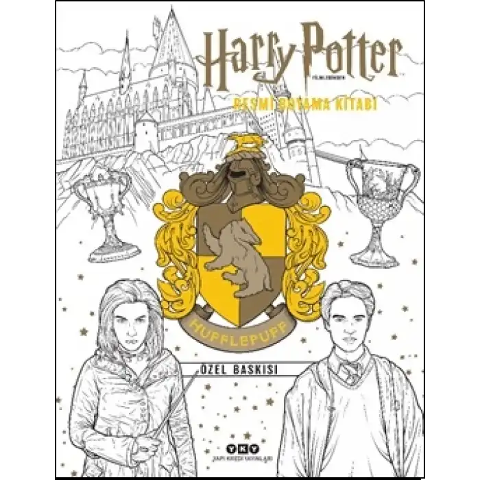 Harry Potter Filmlerinden Resmi Boyama Kitabı – Hufflepuff Özel Baskısı