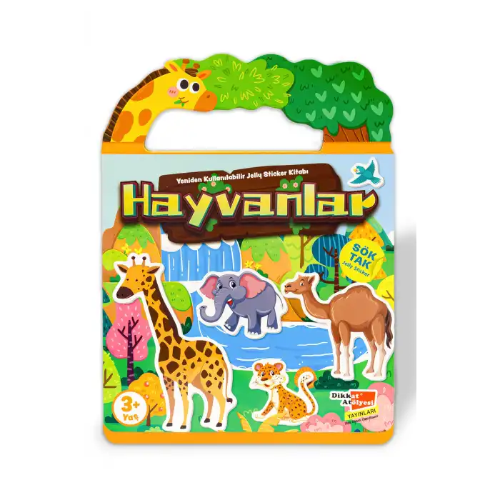 Hayvanlar - Sök Tak Yeniden Kullanılabilir Jelly Etkinlik Sticker Kitabı