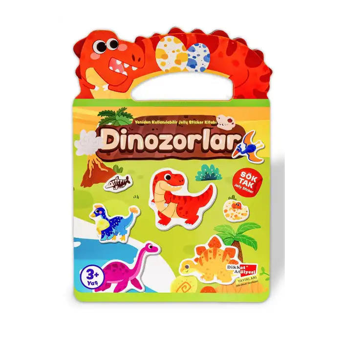 Dinozorlar - Sök Tak Yeniden Kullanılabilir Jelly Etkinlik Sticker Kitabı