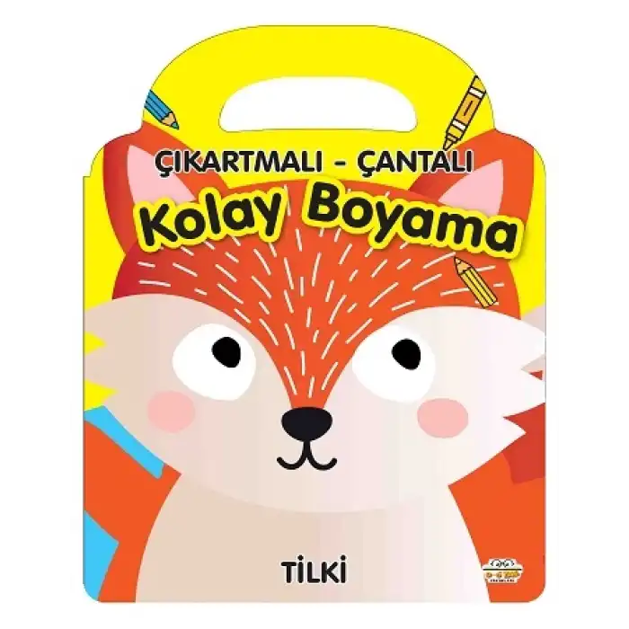 Çıkartmalı - Çantalı Kolay Boyama - Tilki