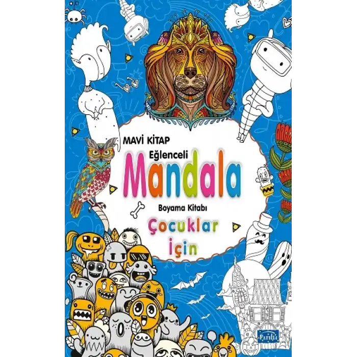 Çocuklar İçin Mandala - Mavi