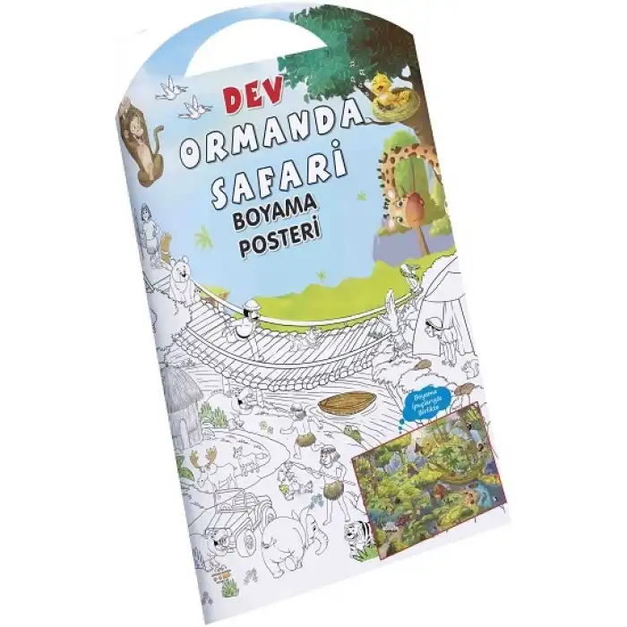 Ormanda Safari Dev Boyama Posteri
