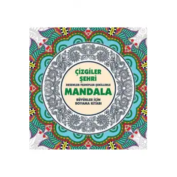 Çizgiler Şehri - Mandala (Büyükler İçin Boyama)