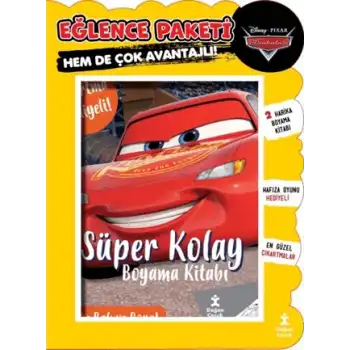 Disney Pixar Arabalar 2li Boyama - Eğlence Paketi - Süper Kolay