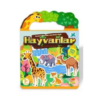 Hayvanlar - Sök Tak Yeniden Kullanılabilir Jelly Etkinlik Sticker Kitabı