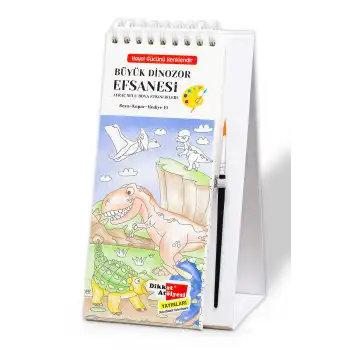 Büyük Dinozor Efsanesi - Sulu Boya Etkinlik Kitabı