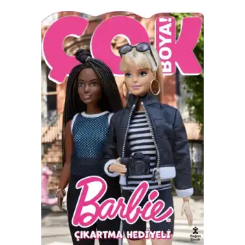Barbie Çok Boya Çıkartmalı Dev Boyama Kitabı