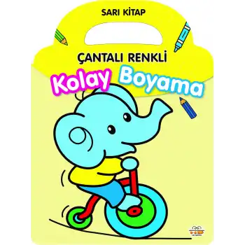 Çantalı Renkli Kolay Boyama - Sarı Kitap