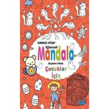Çocuklar İçin Mandala - Kırmızı