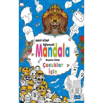Çocuklar İçin Mandala - Mavi