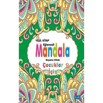 Çocuklar İçin Mandala - Yeşil