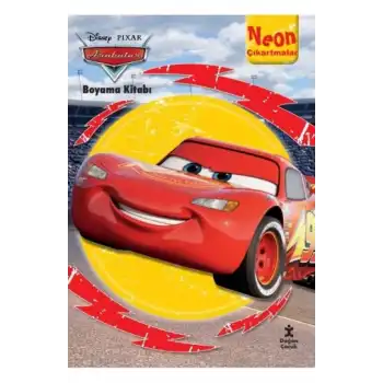 Disney Arabalar Neon Çıkartmalı Boyama Kitabı