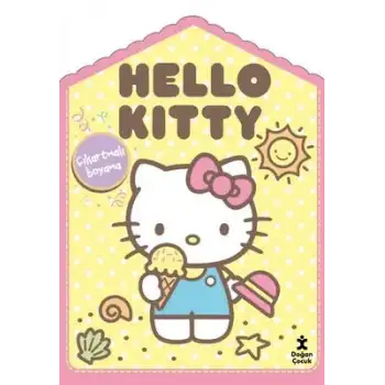 Hello Kitty Evde Çıkartmalı Boyama Kitabı