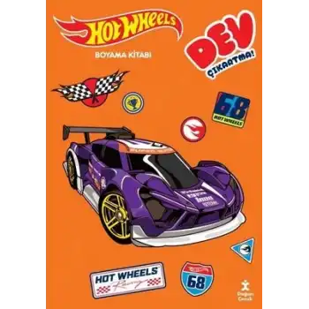 Hot Wheels - Dev Çıkartmalı Boyama Kitabı