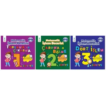 Matematik İşlem Becerisi Seti (3 Kitap)