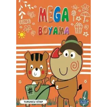 Mega Boyama - Turuncu Kitap