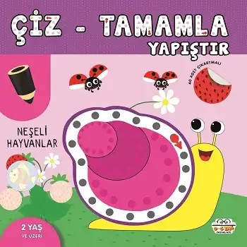 Neşeli Hayvanlar - Çiz-Tamamla-Yapıştır